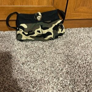 small camo purse, handmade
